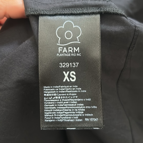 Farm Rio Nature Black Midi Skirt - Picture 6 of 6